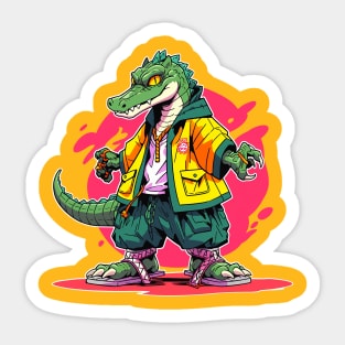 cool crocodile Sticker